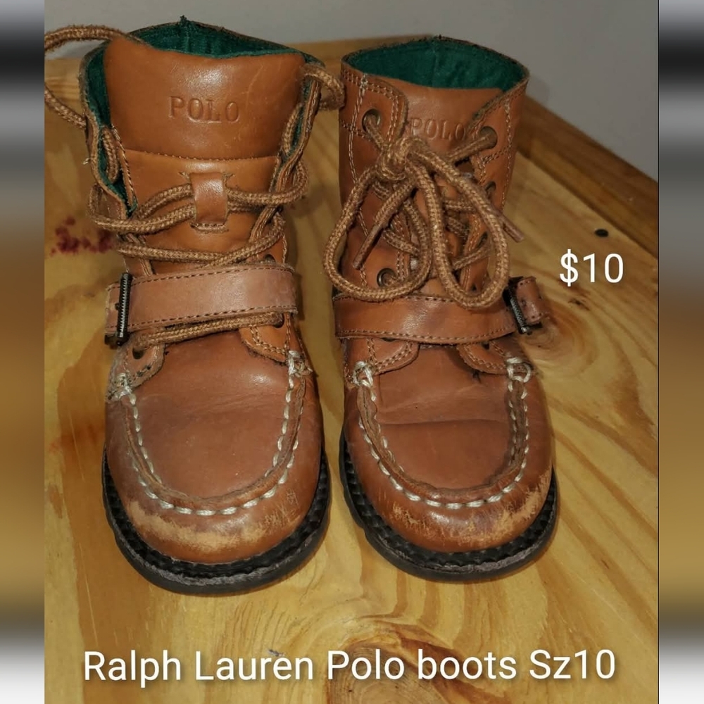 Polo by Ralph Lauren Tan Kids Boots